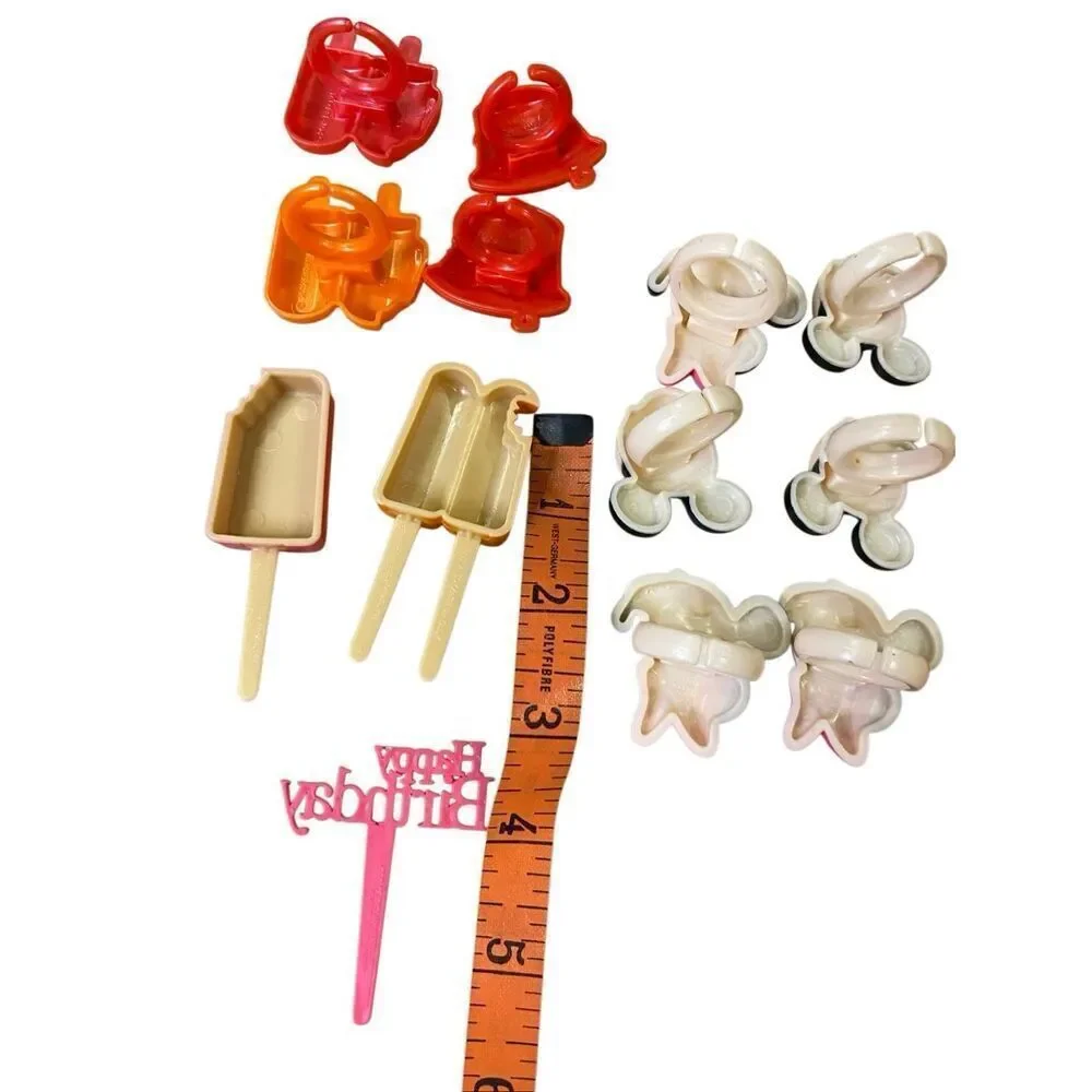 27 Pc Cake Topper Rings Popsicle Mickey Minnie Halloween Flashlight Party Lot